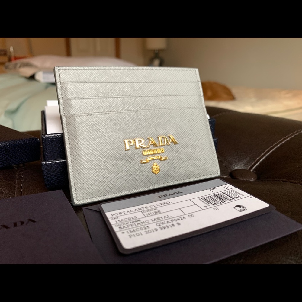 PRADA SAFFIANO LEATHER CARD HOLDER